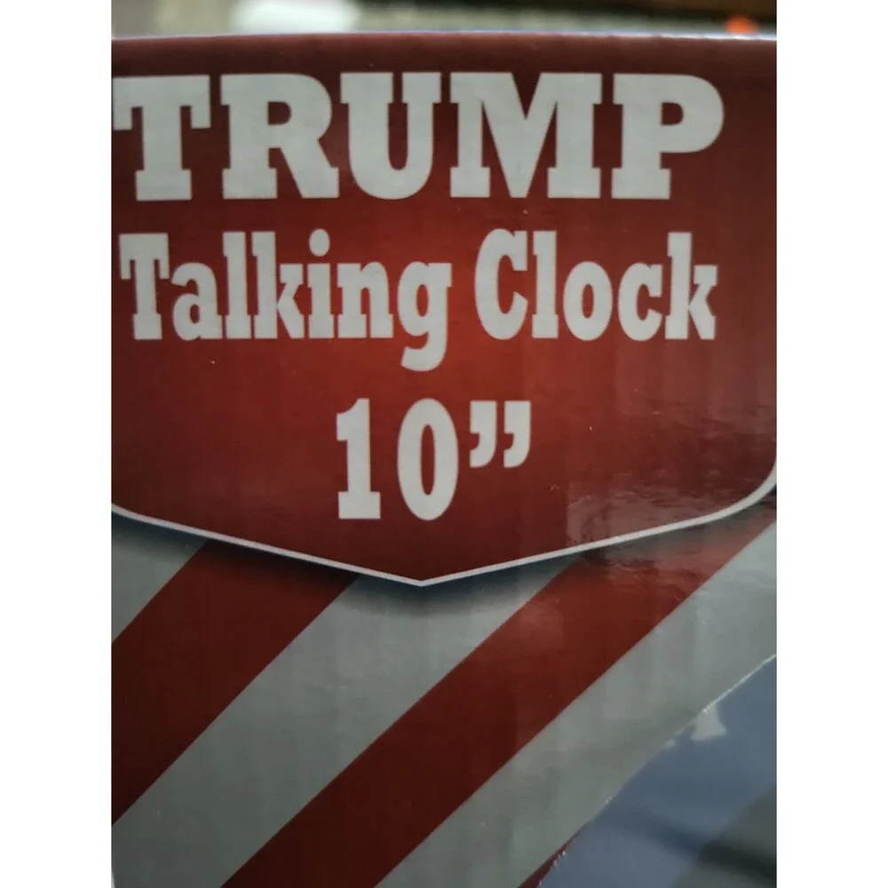 Talking Trump Wall Clock-Speaks Every Hour We Will Make America Great Again!